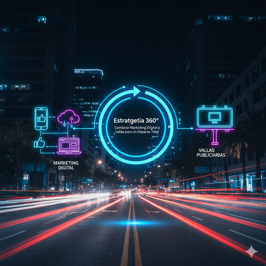 Persona interactuando con publicidad física y digital